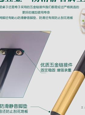 简约岩板接待洽谈桌椅组合休QRF闲阳台桌椅件三套餐桌民茶判宿谈