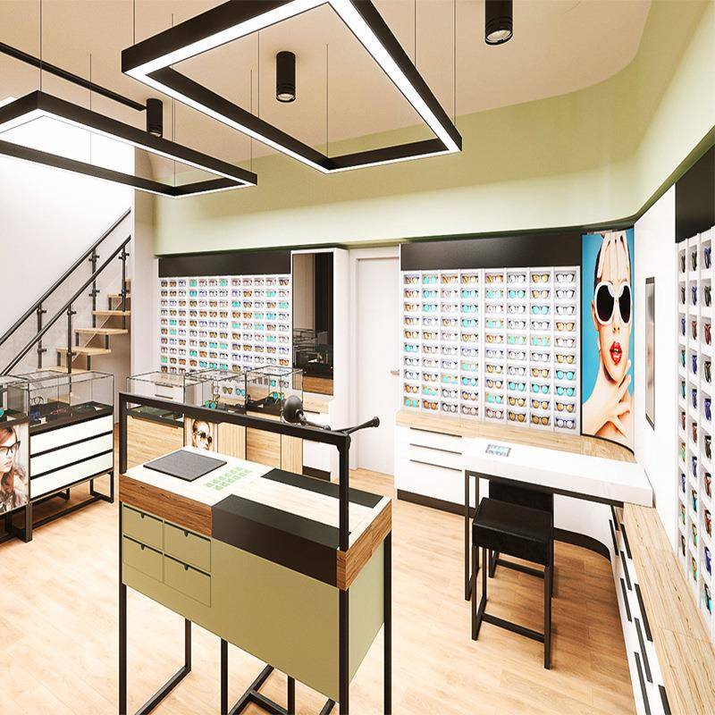 约YJ017眼镜台展示柜柜创意靠墙多层近视眼镜列柜陈中岛玻璃简柜
