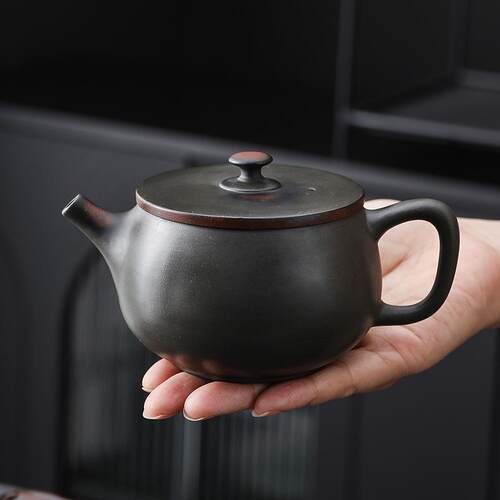 紫陶旋汉茶瓦家用泡茶器手工壶CJD055紫建水高端转凤鸣壶收藏精品