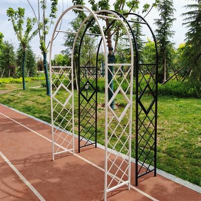 爬藤花架欧支式网格爬藤架物加粗拱门架子园花月季架549攀爬植架