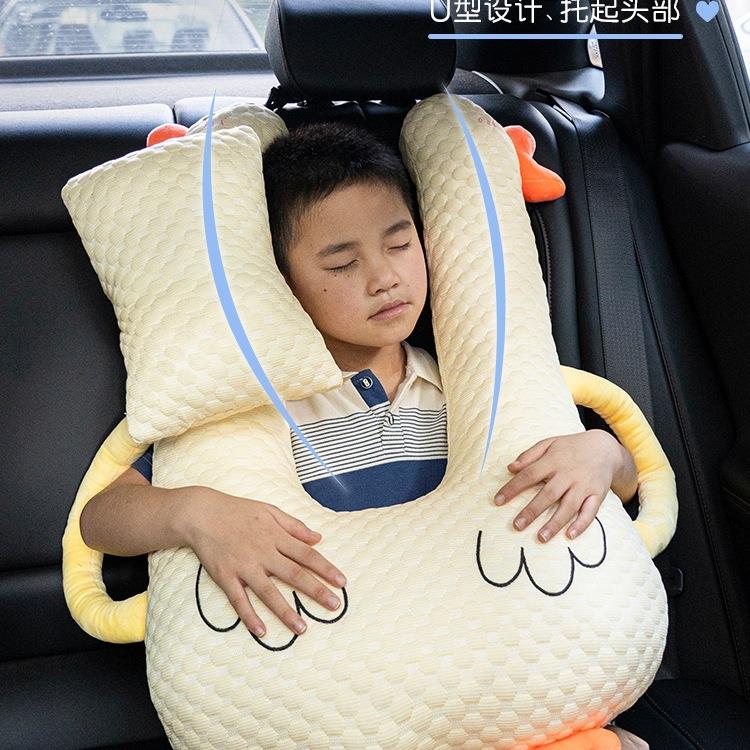 汽儿童10012168坐车上抱枕睡觉车后带车载护颈枕头子孩排成人靠枕