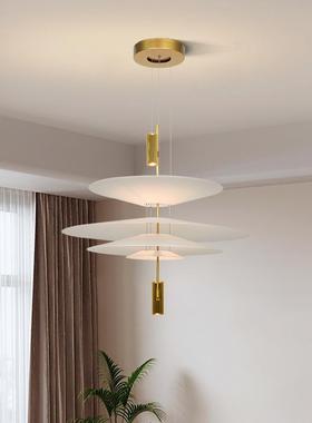 飞5502克碟餐厅吊灯现代简约客厅桌书房别墅吧台亚力led烈火餐鸟