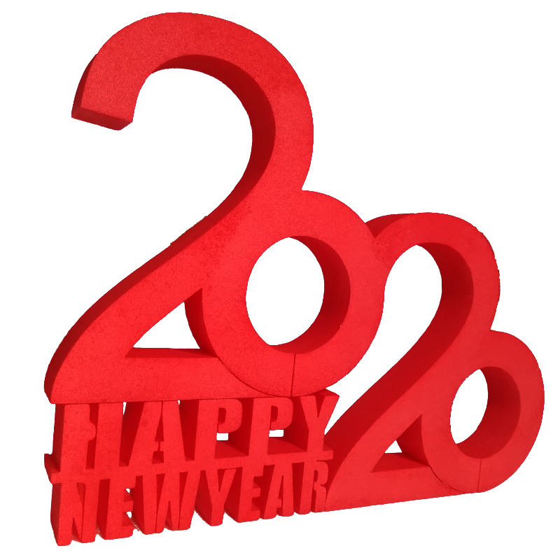 定制加厚泡沫字落地面立体闪粉字婚庆活动舞台展览PVC字斜面 字