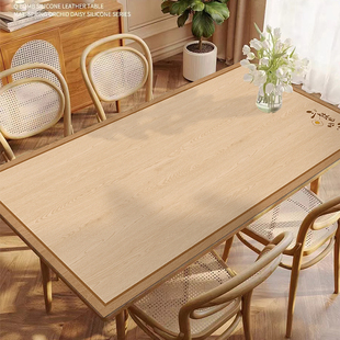 仿木纹桌垫餐桌桌布免洗防油防水桌面保护垫茶几茶桌垫布防烫可擦