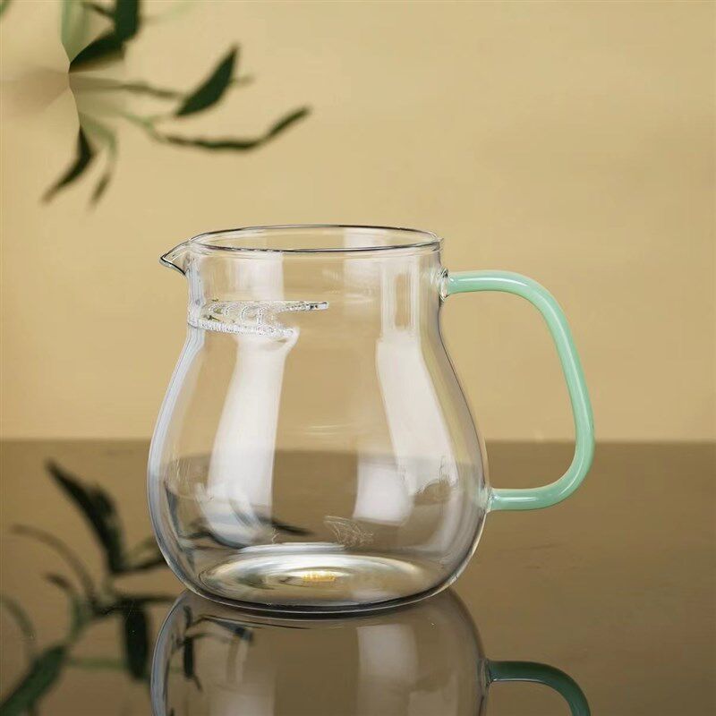 玻璃公道杯过滤一体绿茶月牙杯茶漏家用分茶器耐热功夫茶具壶套装