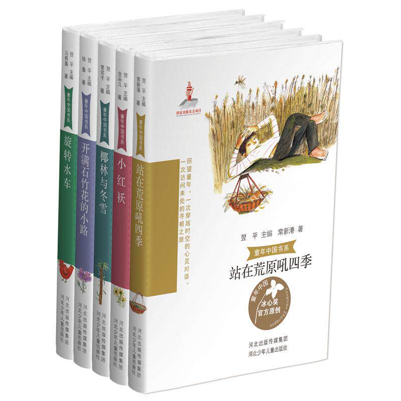 正版现货 童年中国书系5（套装5册站在荒原吼四季开满石竹花的小路旋转水车小红袄椰林与冬雪） 常新港 徐鲁 马昇嘉 金朵儿 常笑予