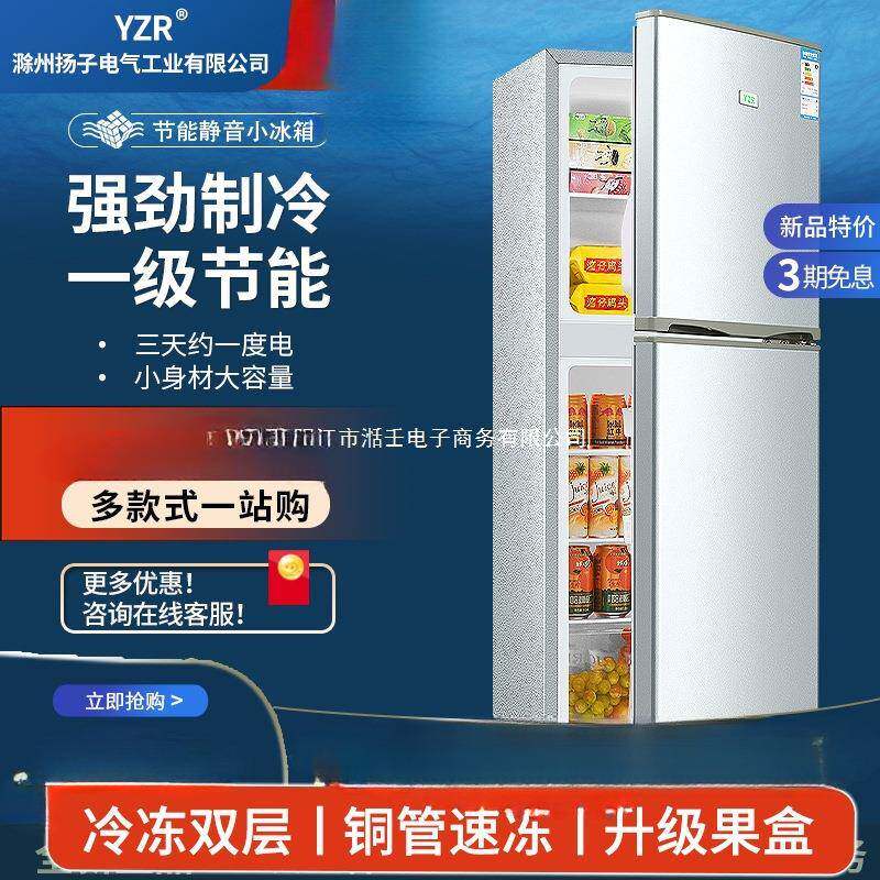 扬子电气小冰箱家用小型冷冻冷藏迷你宿舍出租房二人一级能效节能
