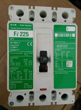 Cutler-Hamme Fi3030L Fi225 3P 30A断路器
