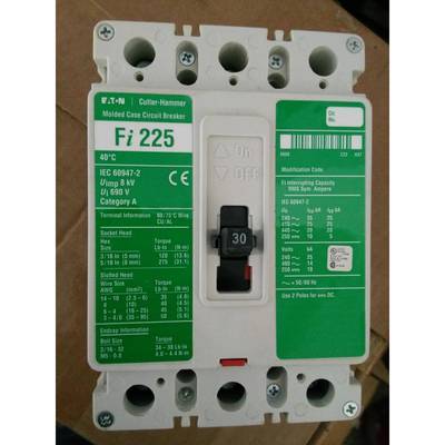 Cutler-Hamme Fi3030L Fi225 3P 30A断路器