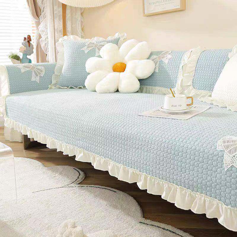 沙发垫纯棉韩式四季通用防滑全棉简约现代沙发套罩盖布巾坐垫家居