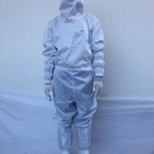 百级网格无尘服连体净化服全身男女防尘衣斜拉侧拉式防静电工作服