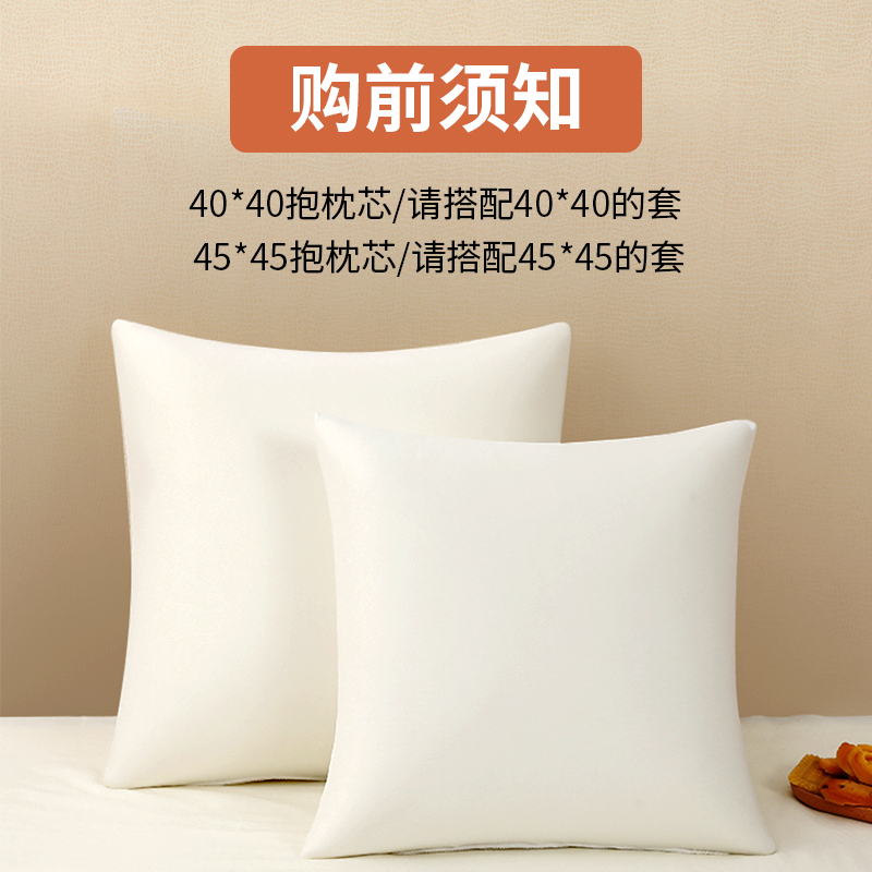 抱枕芯45x45cm内胆芯抱枕枕芯内芯靠垫芯靠枕芯背填充物沙发客厅