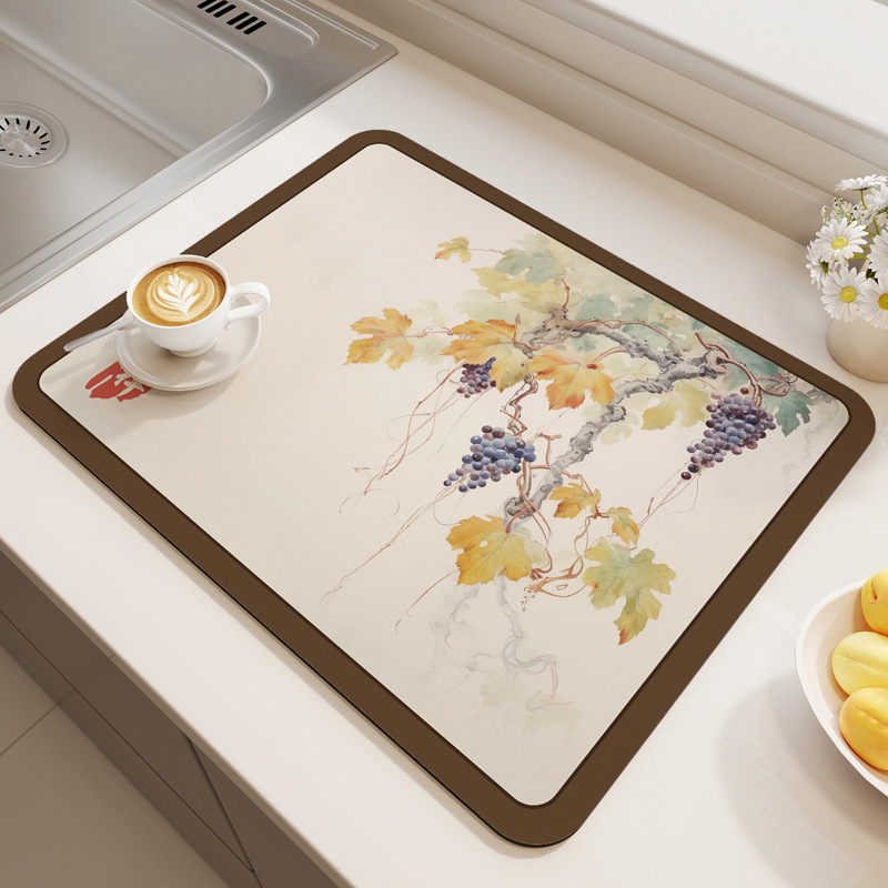 隔热餐垫新中式碗垫餐桌垫碗垫防水西餐垫防烫防油家用皮革布垫子