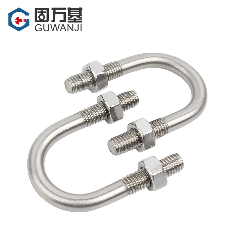 316/304不锈钢U型螺栓U形螺丝U型管卡管夹固定卡扣骑马卡M6M8M10
