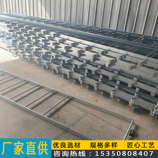 15J401爬梯国标直梯图集制作钢梯镀锌护笼爬梯平台基坑镀锌爬梯