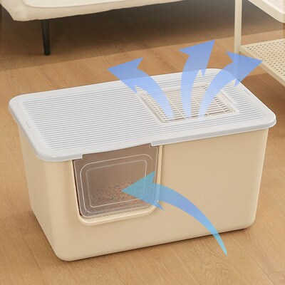 猫砂盆全封闭带盖超大号猫厕所防外溅防臭半封闭大猫任性刨易清洁