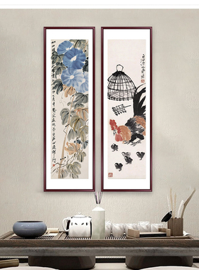 齐白石五福临门入户玄关装饰画客厅挂画走廊书房壁画中式葫芦国画