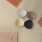 铜居单孔弧面三角形圆角实心黄铜多色小把手橱柜儿童房装 饰拉手