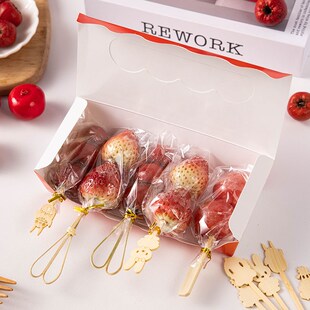 一次性糖葫芦包装袋子专用制作材料工具网红打包盒迷你纸小串竹签