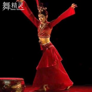 汉唐古典舞剧目服装虞歌舞蹈服艺考服飘逸裙裤汉风丽影演出服古风