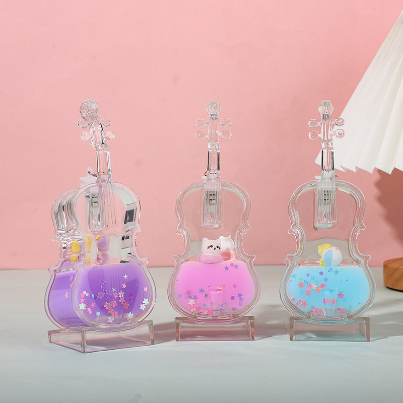 新款发光小提琴桌面摆件装饰品学生儿童送礼生日毕业耶诞礼物日常