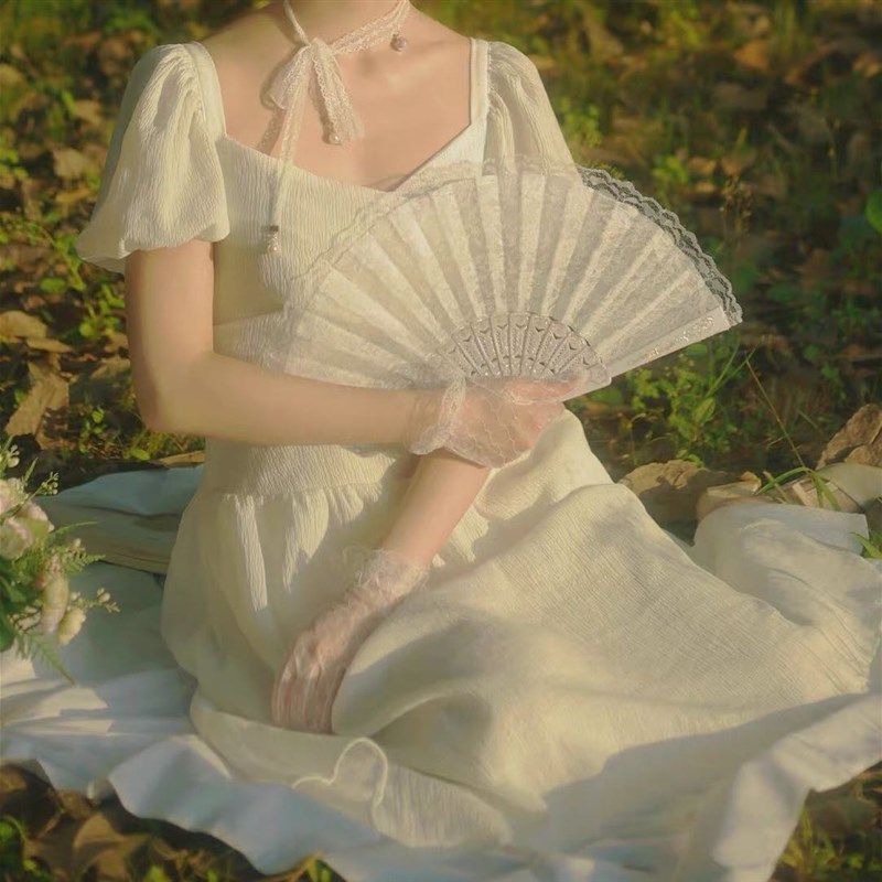 复古蕾丝扇子折扇中国风汉服Lolita舞蹈旗袍走秀表演摄影拍照道具,家居饰品,工艺扇/团扇/喜扇/折扇,淘宝优惠券,粉丝福利购,淘宝优惠卷