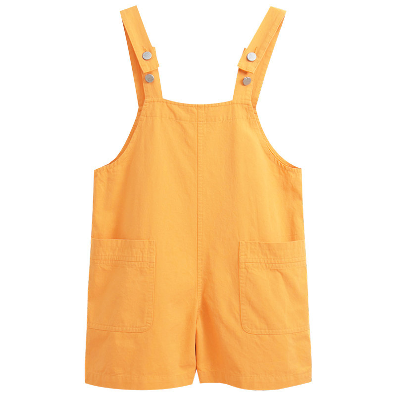 女童背带裤2023夏装新款儿童洋气休闲短裤中大童女孩宽松薄款裤子