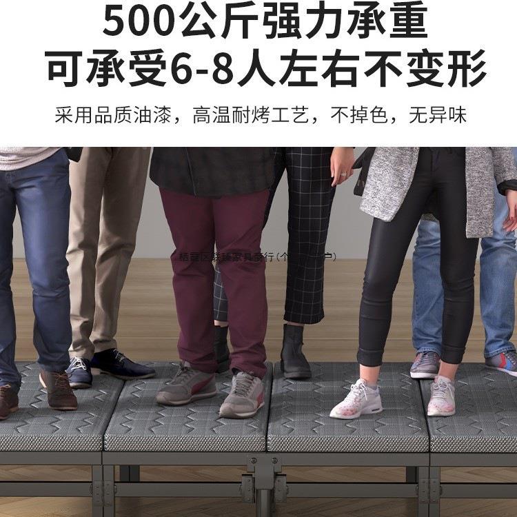 折叠床成人家人床用便携二可收缩一米出租屋结实单两折床-0耐用硬
