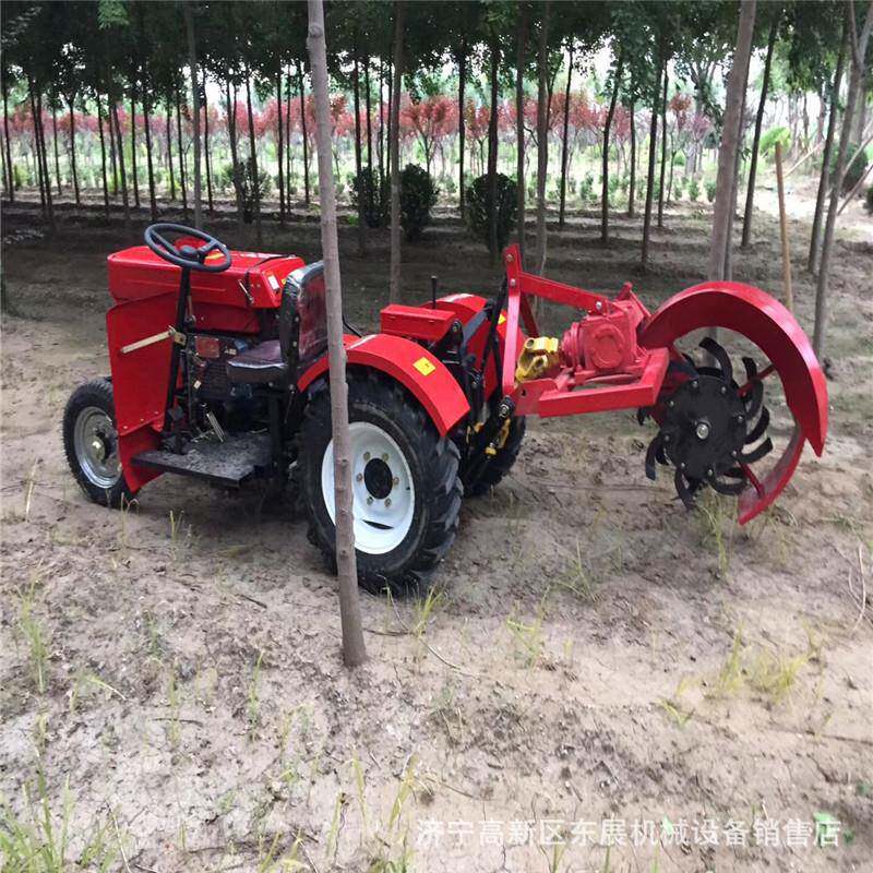 用28力-拖40马小四轮拉机农小TG-280型单杠柴油动力四轮拖拉机