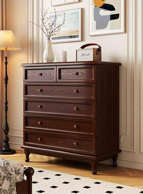 轻奢立柜床尾收ENU纳柜客厅斗卧室白色五简抽屉柜子靠约墙美柜式