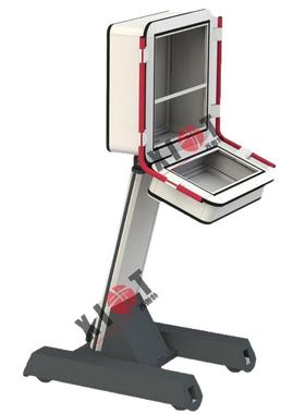 人机界撑面移立动悬臂控制箱支架仿57122威悬臂操作箱支图架悬臂