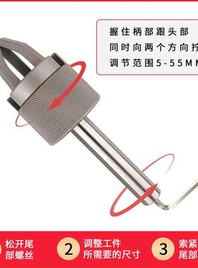 数控车床自动DVK三爪料拉拔料器送料夹送器料钳夹料器圆柄卡夹具