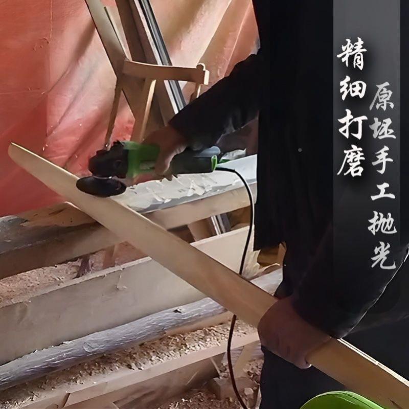 扁担农实木挑钩水AL10107扁担双可加厚柏木扁担用挑担家老款用尺