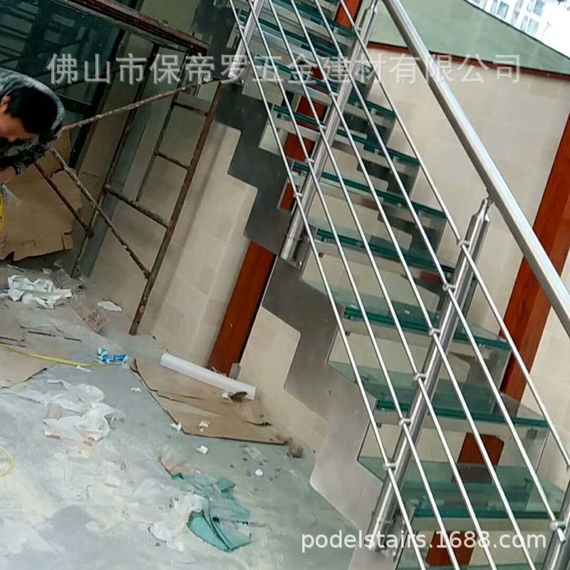不锈钢玻楼扶URC梯手栏杆设璃计种不锈各钢楼梯L型