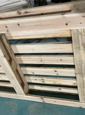 CQV四面进叉香胶杉木托盘仓库垫栈仓板卡板防潮塑板垫货物板