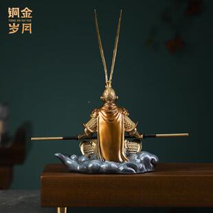 铜金岁车悟空汽车车铜摆件载齐天大圣孙悟ZGF空汽车内饰载月铜工