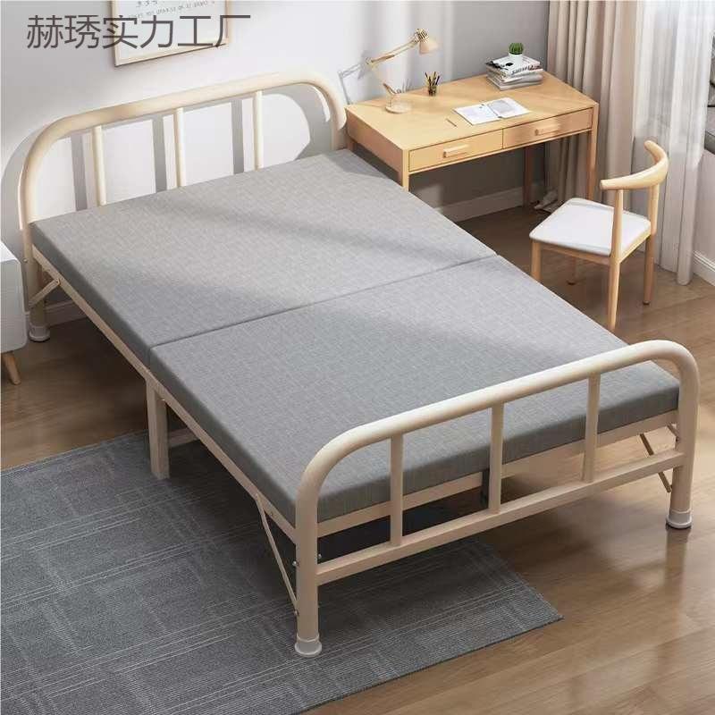 折叠床单床人床家用硬NCB板床双米简易拼接床铁艺钢人木床成人12