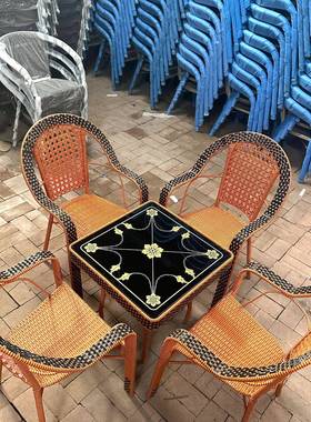 家单人阳台加高累加大藤PQD椅不久椅坐老年人用藤艺子