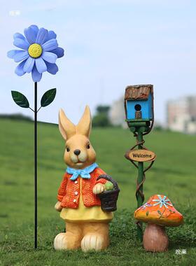 户外旋转红tj#u+u+u创铁艺风向风车花园装饰旋转院布庭置意网造景