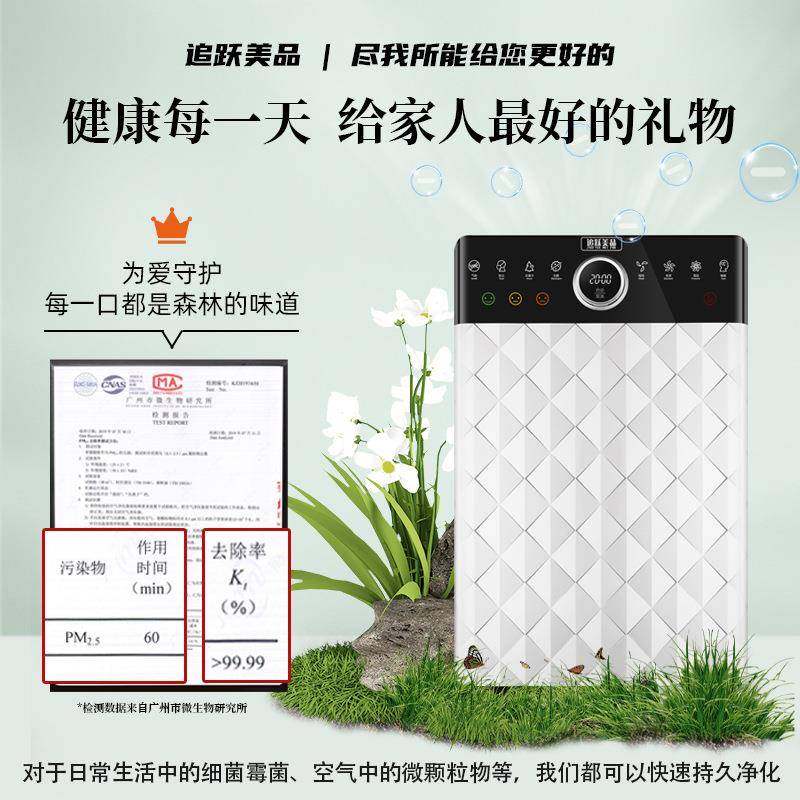 室内静电集尘空气净化器除甲醛异味PM2.5水洗滤芯商务空气消毒机