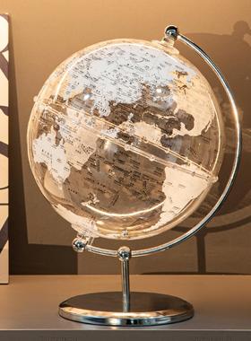 VHR感书柜酒奢柜透明件地球饰仪装玻璃柜摆轻感家居饰品