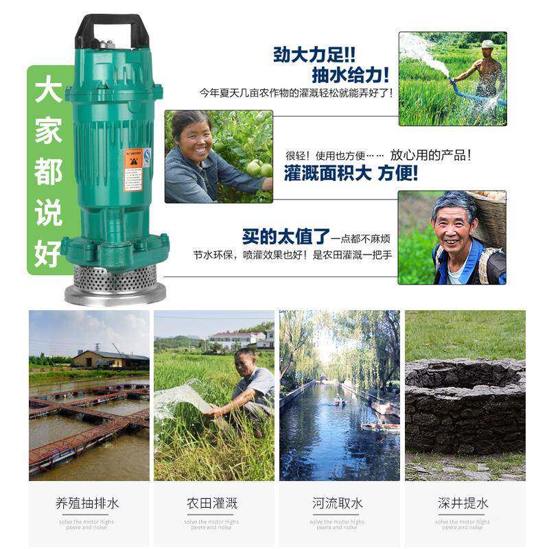 DX70W单相潜水泵Q小型家泵用农用清水泵抽水电厂家直销潜水QKJ电