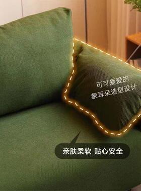 沙发出双租布房屋卧室服装店简易寓客厅网65869公红人三人艺小户