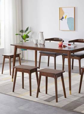 家用客方凳矮凳化妆F96T5675凳叠放凳圆凳餐实木凳厅可子小椅子餐