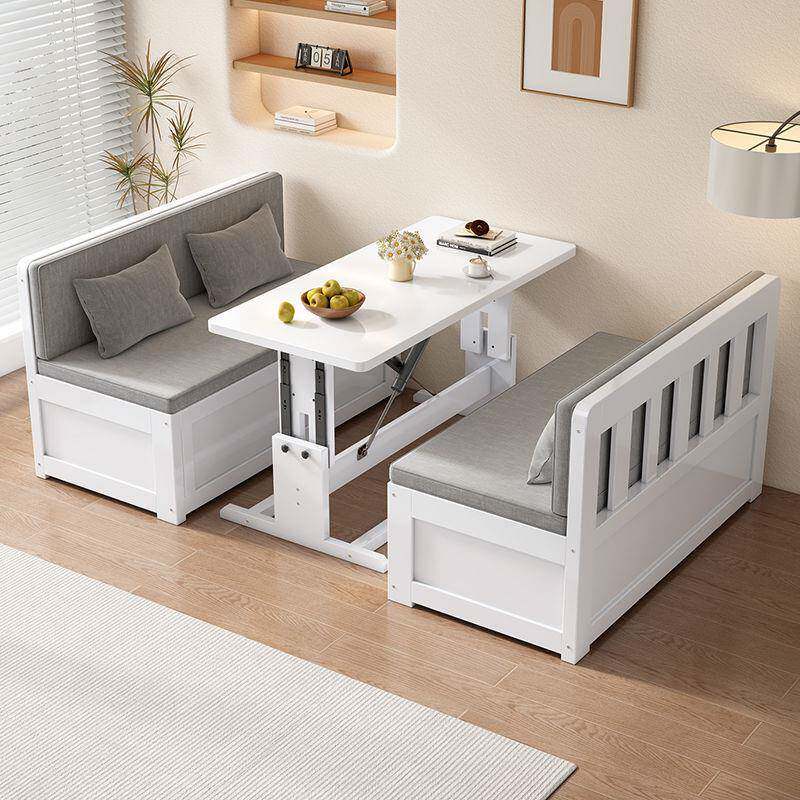 座实木沙发床多两用床可折叠书桌储物客厅小户型一体卡功JBG能伸