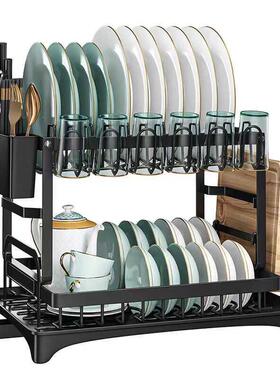 水架盘碗收纳架碗用碟德国品47601质厨房置物架碗筷收沥纳家多功能包邮