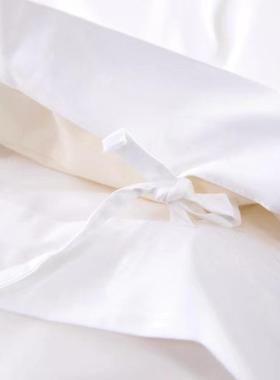 件F87p9998酒店布草宾馆民宿纯棉白色四五酒件店四套套被套床单批