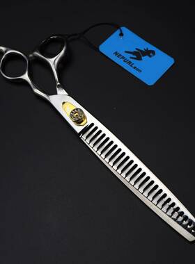 8.物0寸鱼骨牙PKN剪齿上开包小齿宠剪送2H