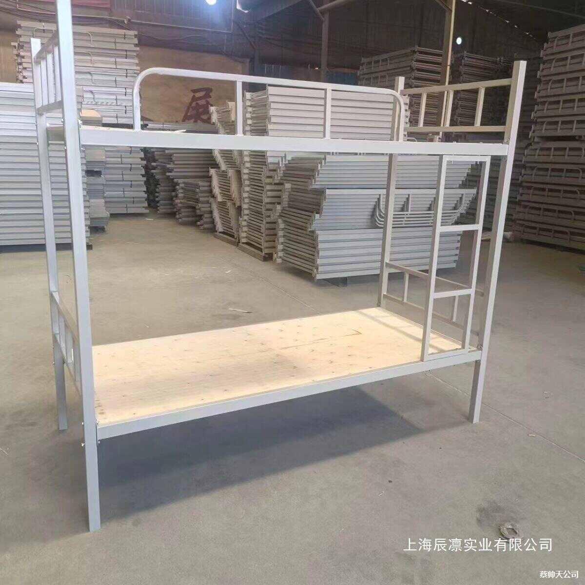 上下铺床二层建筑工地学校双人上下床工人上下铺铁架床简易出租屋