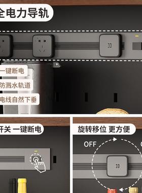 新中式体餐边柜高柜橱一靠墙酒柜客厅用实木色厨房碗置物DXZ储物